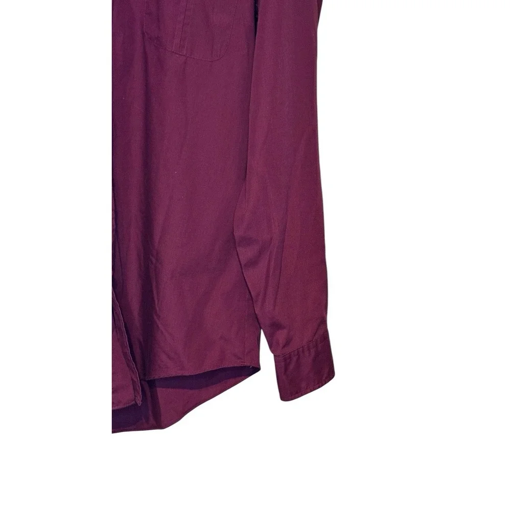 Levi's Men's Shirt Vintage Tailored Button Up Pockets Western Burgundy Medium‎